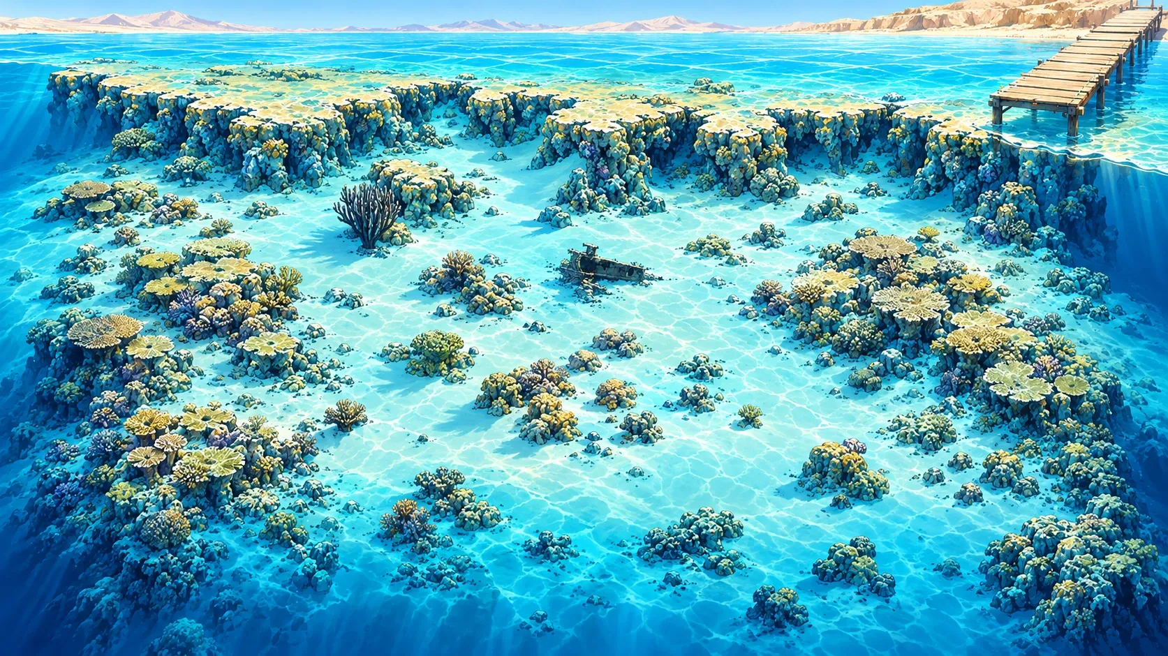 Grand Coral — Карта дайв-сайта