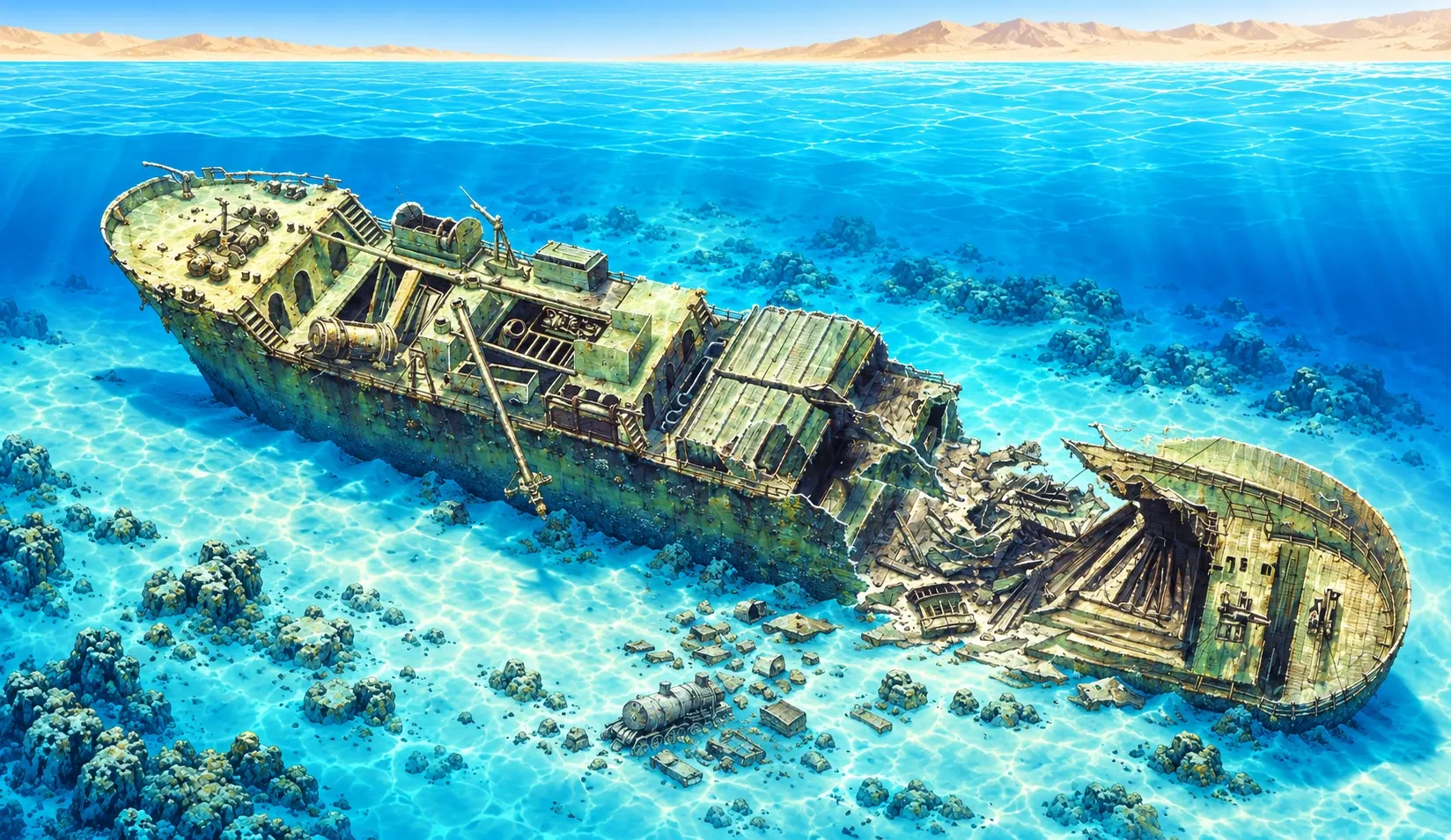 SS Thistlegorm — Карта дайв-сайта