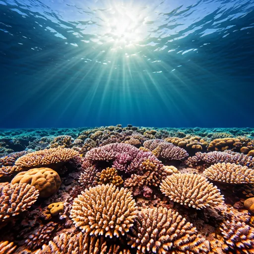 Diver gliding above a vibrant Red Sea coral reef